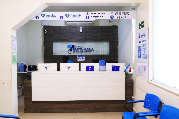 recepção clinica santa maria
